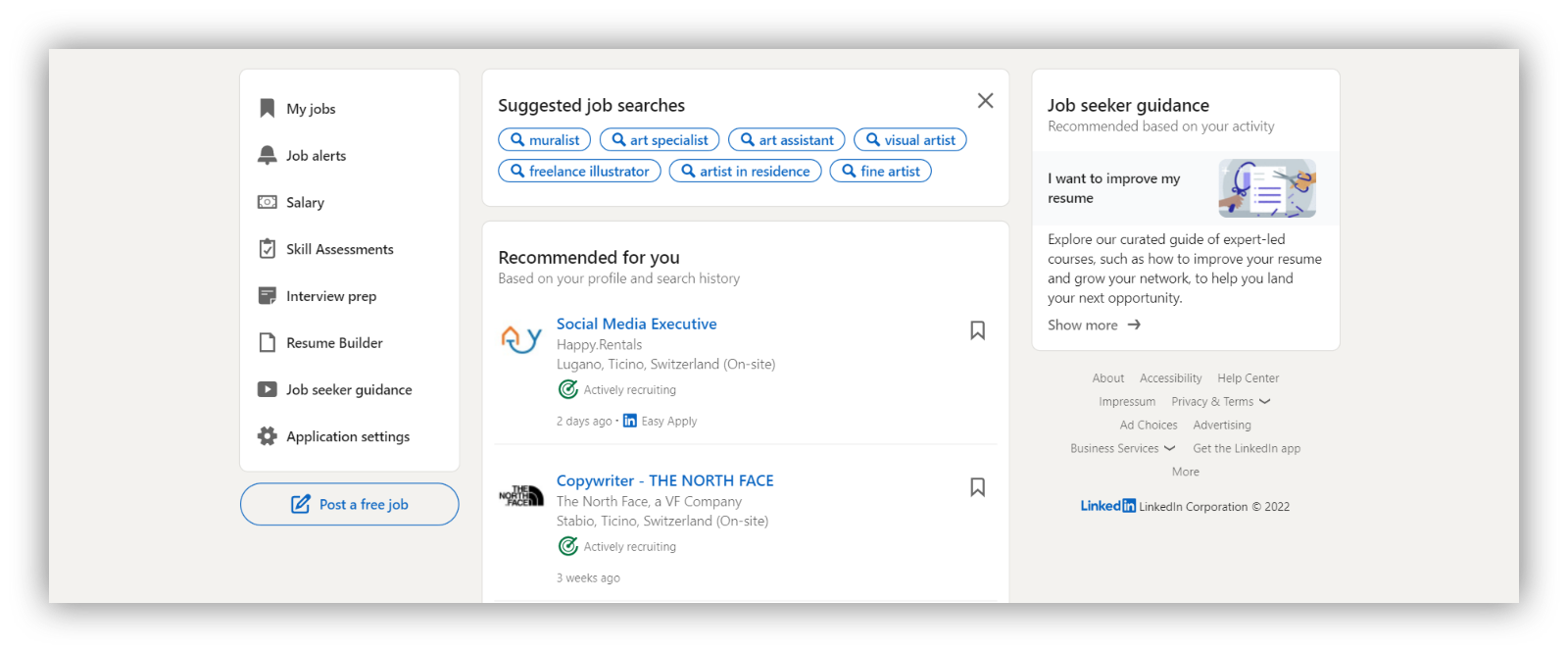 linkedin homepage