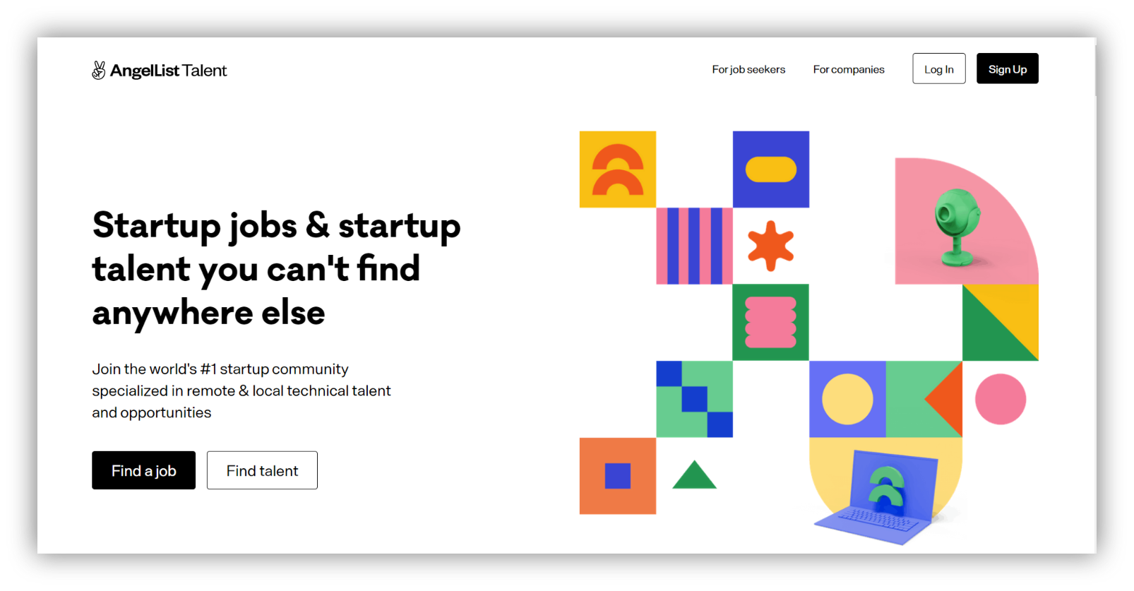angellist homepage