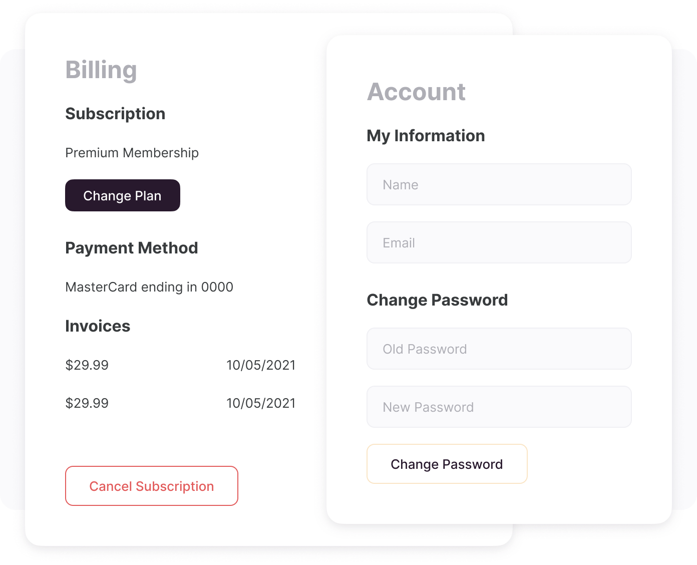 Built-in profile management