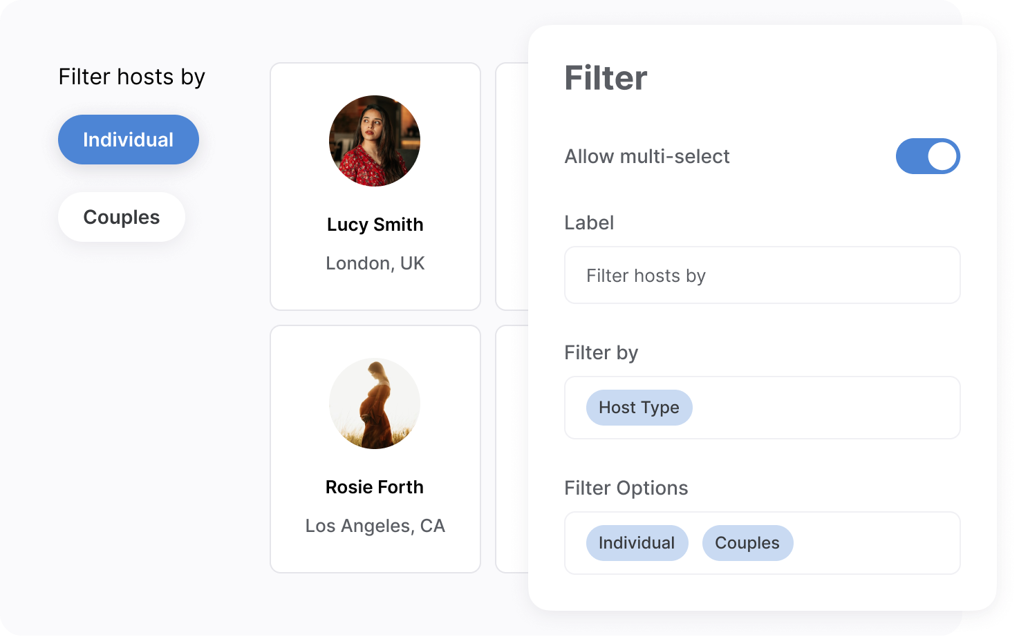 Dynamic filtering & sorting