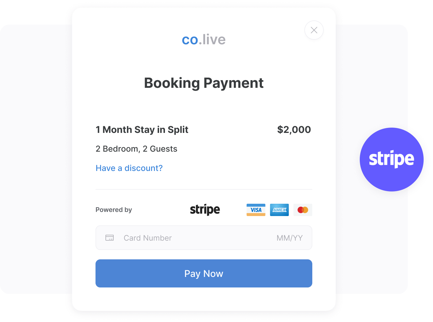 Native Stripe integration