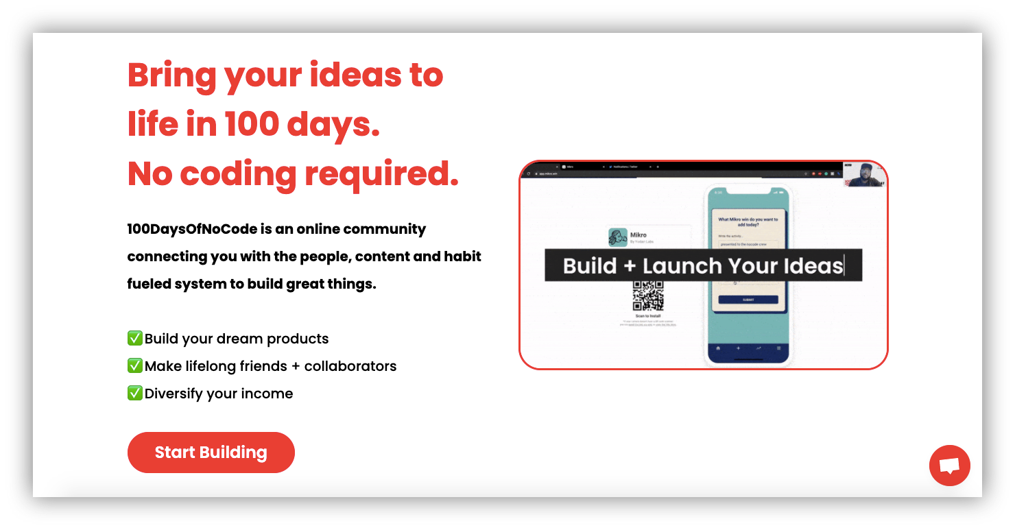 100DaysOfNoCode: Learning community for no-code developers